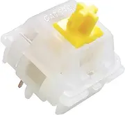DRAOZA Gateron Milky Yellow Pro Switches,Pre Lubed Linear 5 Pin Switch Compatible MX Mechanical Gaming Keyboard(90 PCS)