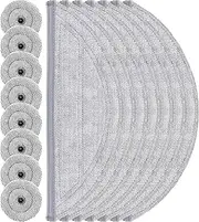 [YBVABE] Mop Pads Replacement for Roborock S8 MaxV Ultra Robot Vacuum【Not for S8 Pro Ultra】 16Pack Microfiber Mops Accessories with 8 Dual Oscillating Mop Cloths, 8 Edge Mop Pads