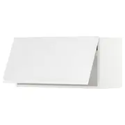 METOD wall cabinet horizontal, white/Voxtorp high-gloss/white, 80x37x40 cm