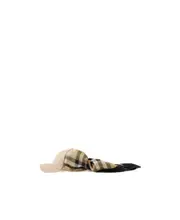 scarf-detail baseball cap L Nude