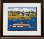 Charles Wysocki "Mendochino" New CUSTOM FRAMED Art Americana