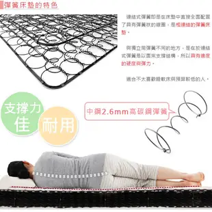Yostyle 玫瑰緹花2.6硬式彈簧床墊-雙人5尺 雙人床墊 硬式床墊 彈簧床墊 (4折)