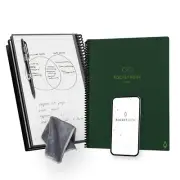 Rocketbook New Core Reusable Spiral Notebook, Letter Size 8.5X11, Green - Dotted