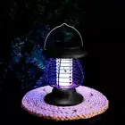 Solar Powered Outdoor Mosquito Insect Killer LED Light Trap Fly Bug Zapper Lamp