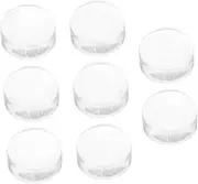 MUSISALY 8pcs Nail Stamper Heads Silicone Nail Stamping Tool Manicure Set for Diy Printing Easy to Use Nail Art Kit Scrapper Set for Home