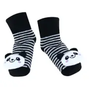 Panda - Irresistibly Cute Baby Girl 3D Bootie Socks / Non Slip 0-127348