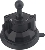 Rigdance Upgraded Car Suction Cup Base with17mm Ball, Compatible with17mm Double Socket Arms | Heavy-Duty 3.4" Suction Base for Windshield | Holds 5.5 lbs – Rosette Bite Locking System