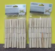 Clothespins Wooden 3" Spring Loaded 2 Packs 54 ct. each Clothes Pins (Lot of 2)