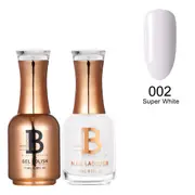 Billionaire Gel Polish UV LED & Nail Lacquer Duo 002 Super White 15ml