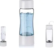 Hydrogen Rich Water Bottle Portable Hydrogen Water Ionizer Generator With Bottle Adapter And Inhaler SPE & PEM Dual Chamber Ionizer Mode 3 Mins And 10 Mins Make Hydrogen Content Up To 4000 PPB 380 Ml(