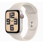 Apple Watch SE 40mm GPS Starlight Aluminium Case w/ Starlight Sport Band (S/M) [2nd Gen, MXEF3ZP/A, 2024]