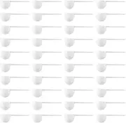 100pcs Plastic Measuring Scoop 10g Long Handle Coffee Spoon Scale Teaspoons Tablespoon for Milk Powder Fruit Powder Spices Kitchen Baking Tools