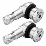 Premium 90 Degree Bent Valve Stem Extenders for Motorcycle Tires Set of 2