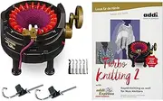 New Improved Version of addi Express Professional Knitting Machine with Improved Mechanical Row Counter, Pattern Book, Express Hook, Replacement Needles and 2 Stopper