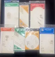 Yours Truly Quilters Template Lot 7 NEW Dresden Plates, Diamond, Circle, Heart +