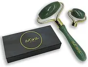AKORA COLLECTIVE Jade Roller For Face! 100% Authentic Premium Jade Stone Roller With Detachable Face And Eye Roller To Give Your Skin A Youthful Glow!