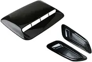 3 Pcs Car Air Flow Vent Covers With Adhesive Tape Universal Air Flow Intake Hood Scoop Bonnet Vent Cover Decorative Sticker