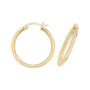 20mm Hoops Earrings Yellow Gold