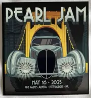 Pearl Jam Dark Matter Tour Pittsburgh, PA Night 1 Event Sticker from May 16,2025