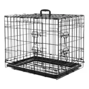 Royale Portable Collapsible Metal Frame Kennel 61cm Cat/Dog/Puppy Crate/Cage