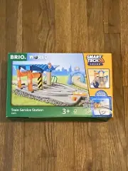BRIO 33975 Train Service Station Smart Tech Sound Ages 3+ New Damaged Box