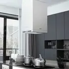 Island Range Hood LCD Display Touch Sensor 756 m³/h LED vidaXL