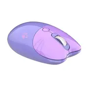 Nevenka Cute Noiseless Computer Mouse with 2.4G Portable USB Receiver and 3 Adjustable DPI M3DM-Purple