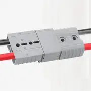 10PCS Anderson Style Plug Connector 50A with Anderson Handle Forklift Battery Charging Quick Connectors Kit Red