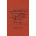 HANDBOOK OF MEASUREMENTS FOR MARRIAGE AND FAMILY THERAPY