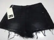 BNWT SASS & BIDE "Rulers In Charge" Cut Off Denim Shorts - Size 25 - $220