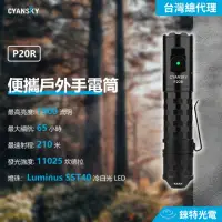 在飛比找momo購物網優惠-【CYANSKY】錸特光電 P20R 1900流明 210米