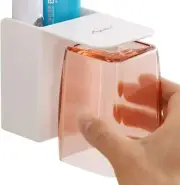 Toothbrush Toothpaste Storage Organizer Holder with Cup for Bathroom Magnetic