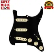 Fender Pre-Wired Stratocaster Pickguard Vintage Noiseless SSS Black for Guitar
