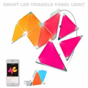 Smart LED Triangle Wall Panel Light RGB Color Rhythm 9pcs App Controlled Gaming