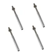 4Pcs Marine T316 Stainless Steel 3/16" Hand Swage Stud Swage Terminal Cable Rail