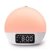 Sunrise Alarm Clock White Noise Sound Machine with 25 Soothing Sounds, 17 Nig...