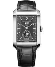 New Baume & Mercier Hampton Automatic Duel Tme Big Date Grey Men's Watch 10666