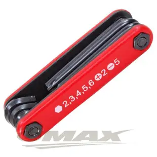 【omax】台製七合一折疊工具組-1入(顏色隨機)