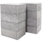 8 Pack Grill Griddle Cleaning Brick Block Pumice Stones for Removing BBQ Grills, Racks, Flat Top Co