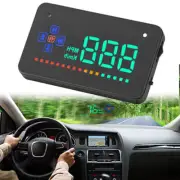 Head Up Display 3.5" A2 GPS Overspeed Warning Speedometer Cigarette Port