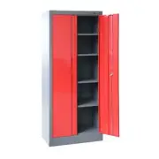 VIC Stratco Red 2 Door Standing Cabinet Storage Locker for Shed Garage