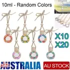 10/20Pcs Car Hanging Air Freshener Diffuser Empty Glass Bottle Perfume Ornament