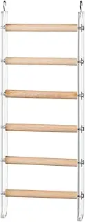 Parakeet Ladder - Climbing Perches Cage Toy - Exercise Ladder Climbing Toys with 360° Rotating Hook for Parakeets, Parrots, Cockatoo & Lovebirds