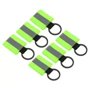 Reflective Keychain Tags, 6pcs Reflective Zipper Pulls, Fluorescent Green