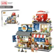 LOZ Japanese Takoyaki Shop (1218) Mini Building Block Gift 722PCS