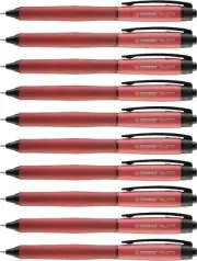 Retractable Gel Rollerball - STABILO PALETTE Box of 10 Red