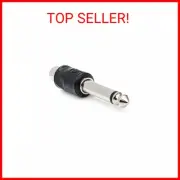 Hosa GPR-101 RCA to 1/4 inch TS Adaptors (2 pieces), Black, Tablet
