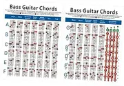JEWEDECO 4 String Bass Chord Chart Electric Bass Diagram Guitar Exercise Diagram