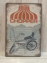 Metal Sign - 1970 Raleigh Chopper Bicycle - Vintage Look Reproduction