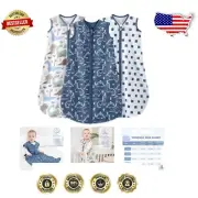 Hypoallergenic 3-Pack Baby Sleep Sacks 18-24 - Cozy Cotton Comfort